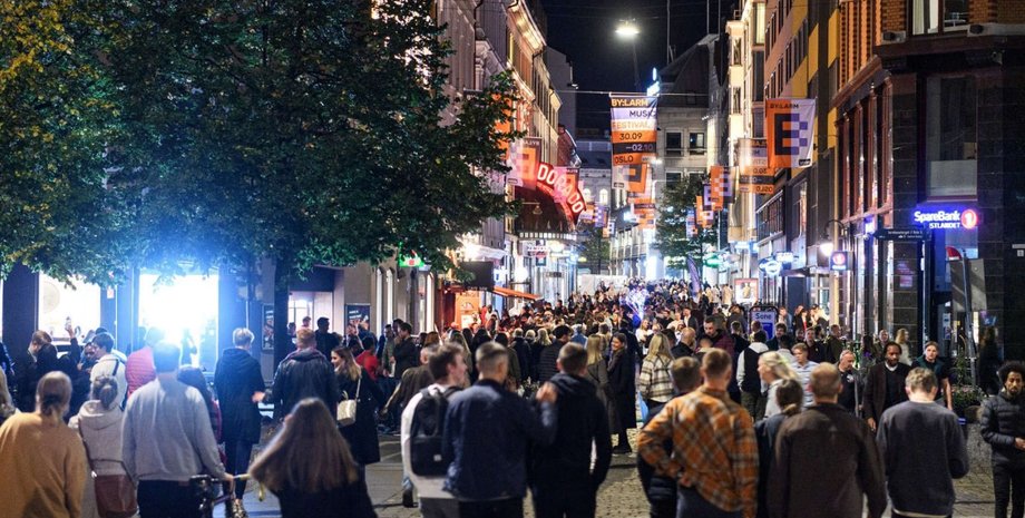 Осло, карантин, ночь,