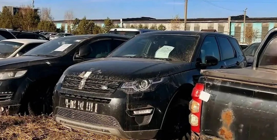 The premium Land Rover Discovery Sport, stolen from the British owner, was disco...