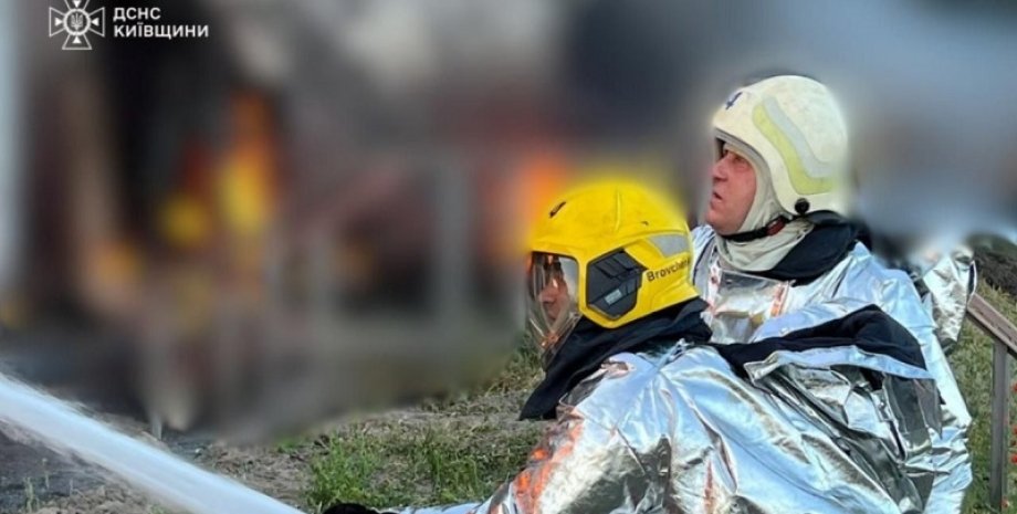 Киевская область, пожар, тушение пожара, тушение пожара