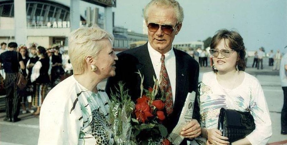 Валерий Лобановский с семьей