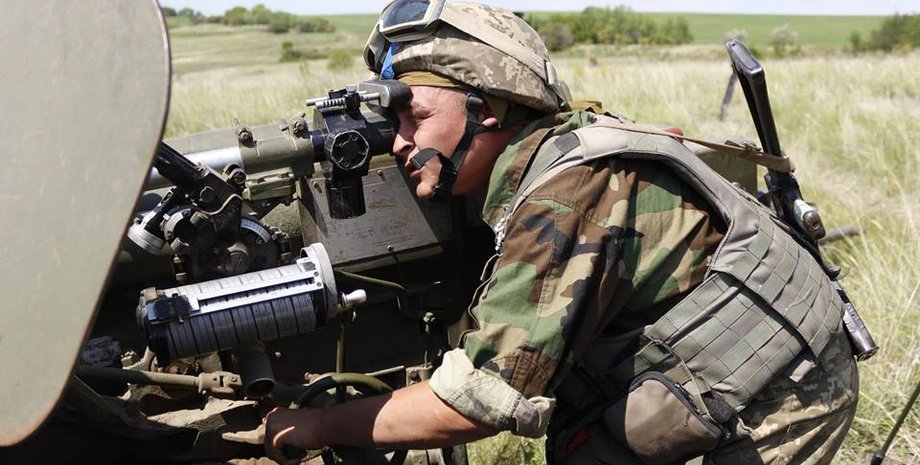 Учения артиллеристов / Фото пресс-центра АТО