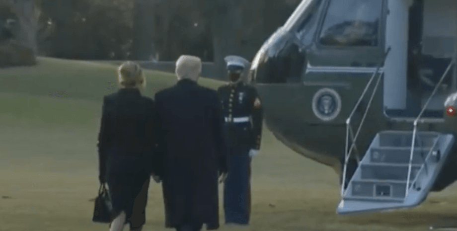 вертолет, трамп