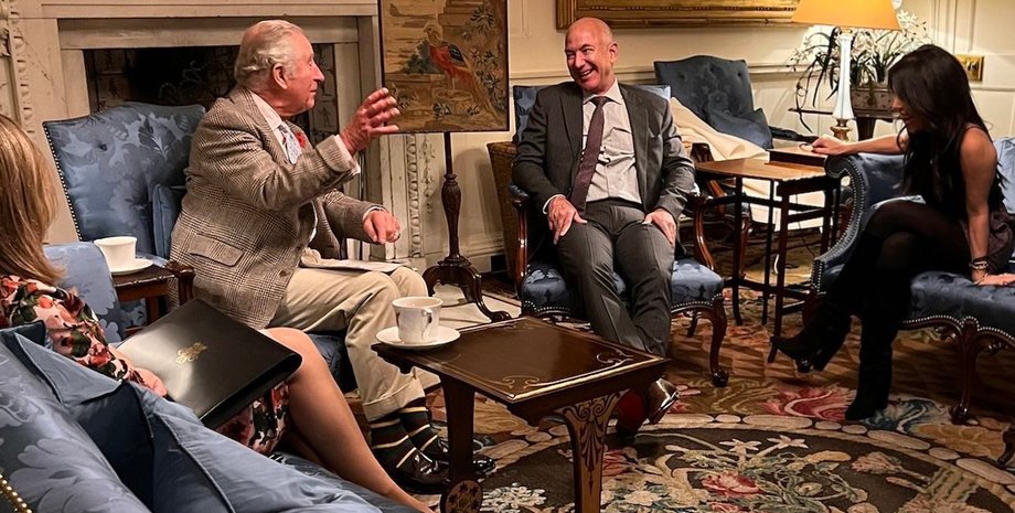 принц чарльз, джефф безос, лорен санчес, глазго, климатический саммит