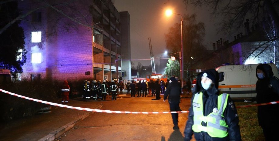 Запорожье, пожар, Зеленский, соболезнования,