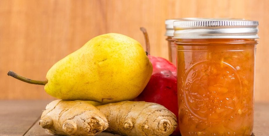 Варенье из груш и имбиря, грушевое варенье, варенье, рецепт варенья, варенье на зиму