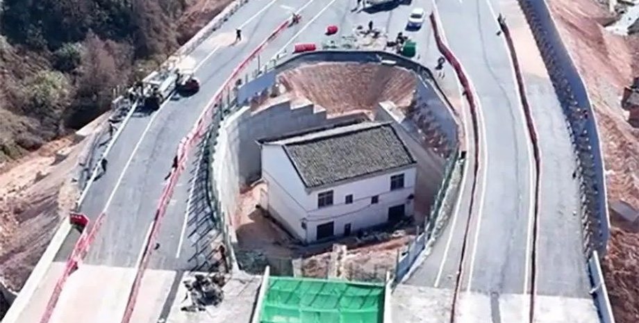 Китай, автомагістраль, дорога, житло