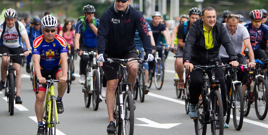 Виталий Кличко на велопараде