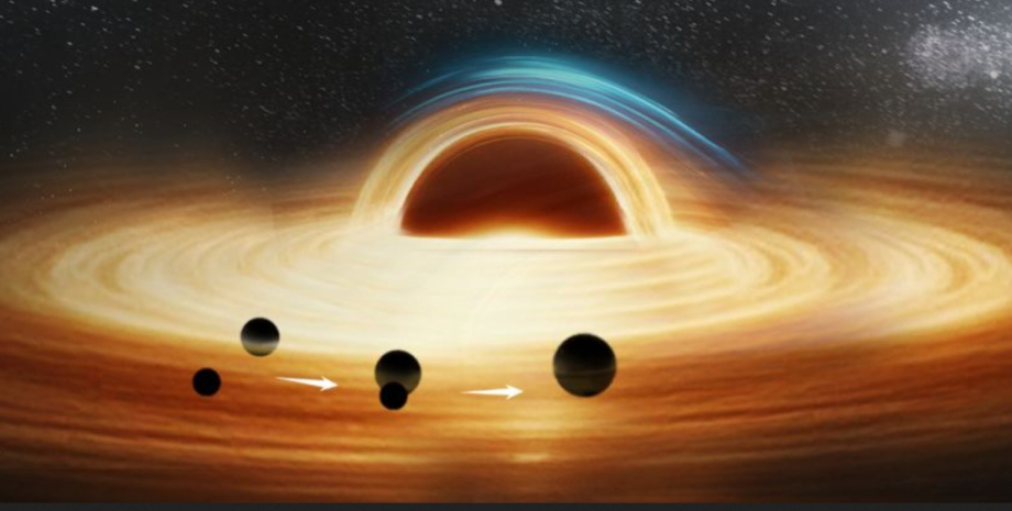 потрійна чорна діра потрійна чорна діра