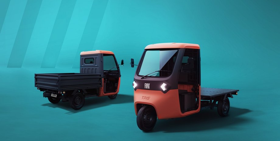 FIAT Tris, новий FIAT Tris, електромобіль FIAT, вантажний електромобіль, електрична вантажівка