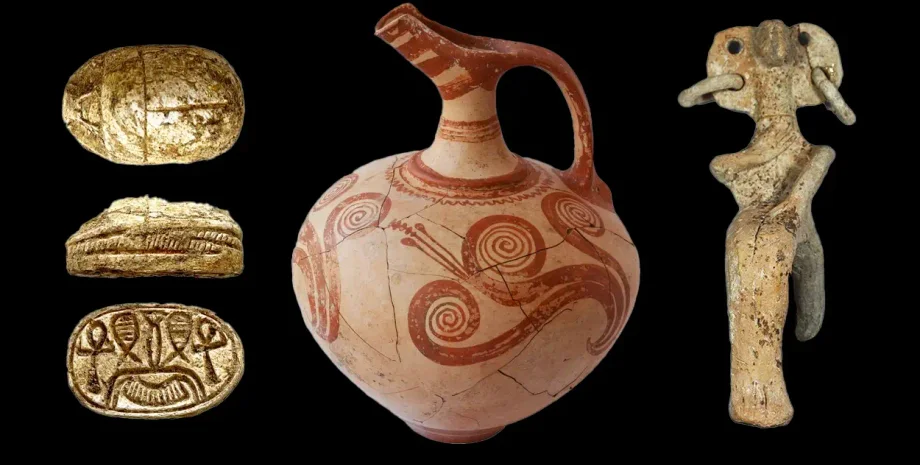 розкопані артефакти