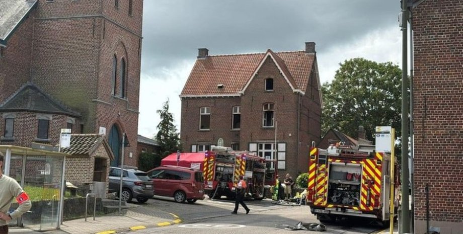 Место пожара, где обнаружили тела украинок Место пожара, где обнаружили тела украинок