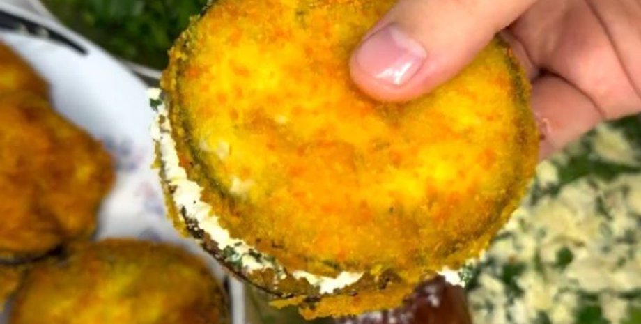 баклажаны в панировке, стейки баклажаны, баклажаны рецепт