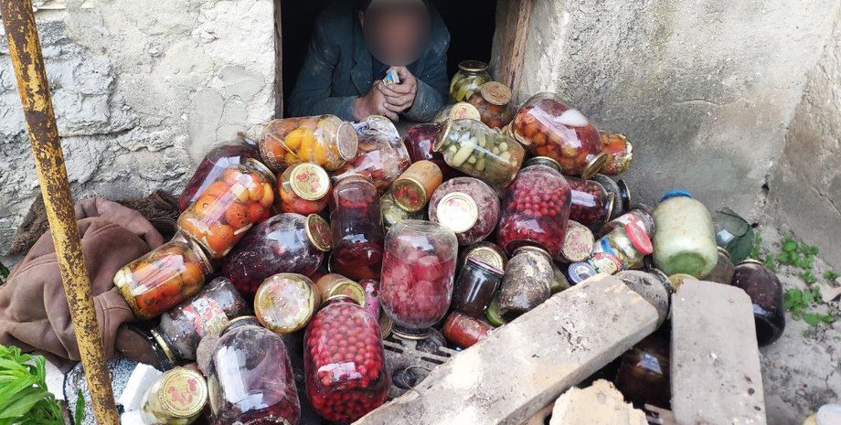 Рівненська область, Костянець, консервація, банки з консервацією, крадій, крадіжка