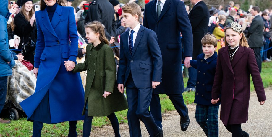 Кейт Міддлтон та принцеса Шарлотта, образ кейт міддлтон, образ принцеси шарлотти, різдво в королівській сімʼї