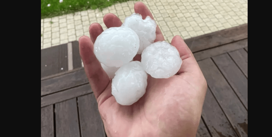 крупный град, фото, киевская область