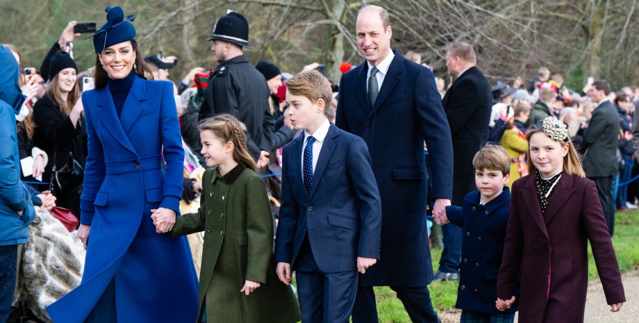 Кейт Міддлтон та принцеса Шарлотта, образ кейт міддлтон, образ принцеси шарлотти, різдво в королівській сімʼї