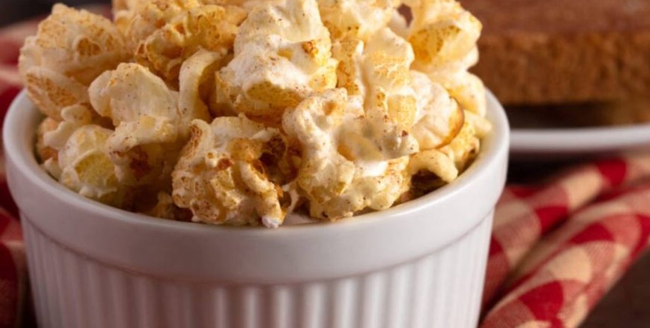 попкорн, кукуруза, закуска, еда