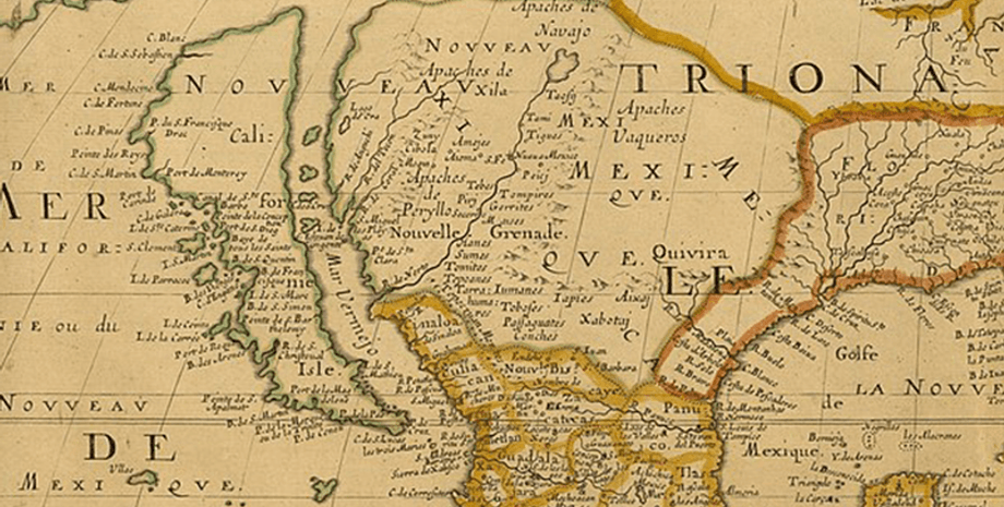 полуостров, остров, Калифорния, картографы, карта, материк, картограф, ошибка, история, изображение, география, исследования