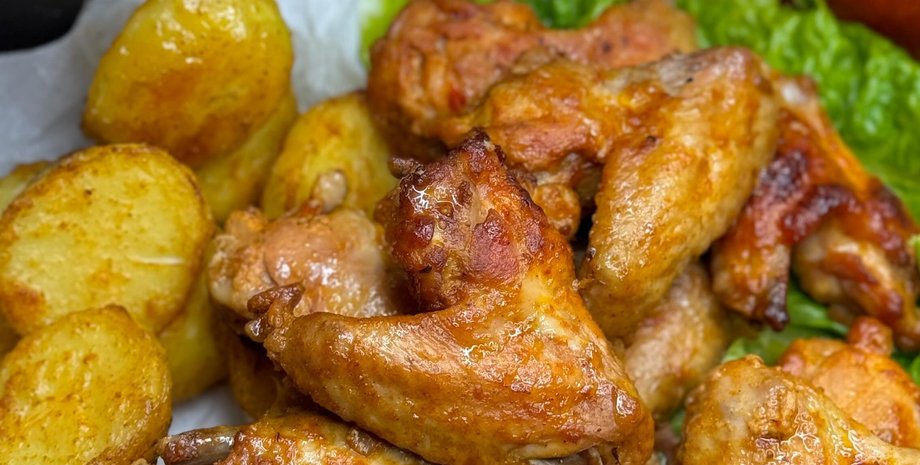 куриные крылышки, куриные крылышки в рукаве