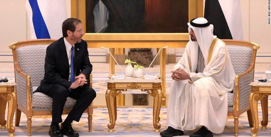 президент израиля, исаак герцог, наследный принц абу-даби, мохаммед бен заид иль-нахайян