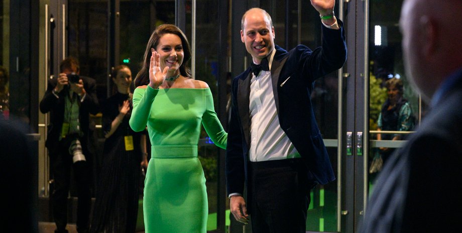 Принц Уильям, вручение премии, джеймс бонд, машина бонда, романтическое свидание, Кейт Миддлтон