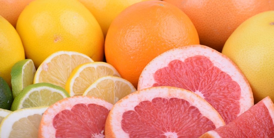 лимон, апельсин, манго, лайм