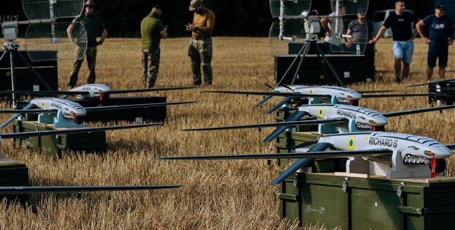 Дроны Shark-M во время передачи Силам обороны Украины