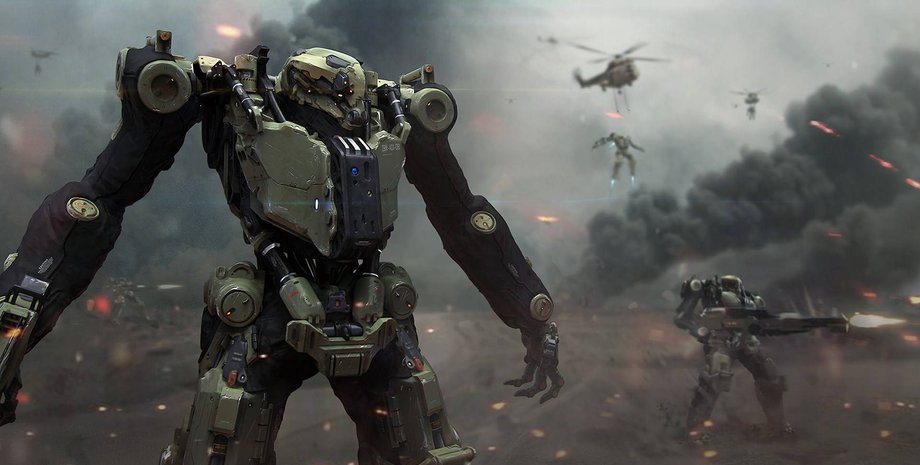 Роботы, война