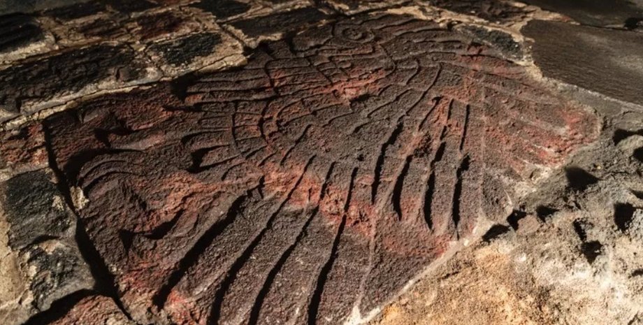 беркут, ацтеки, барельєф