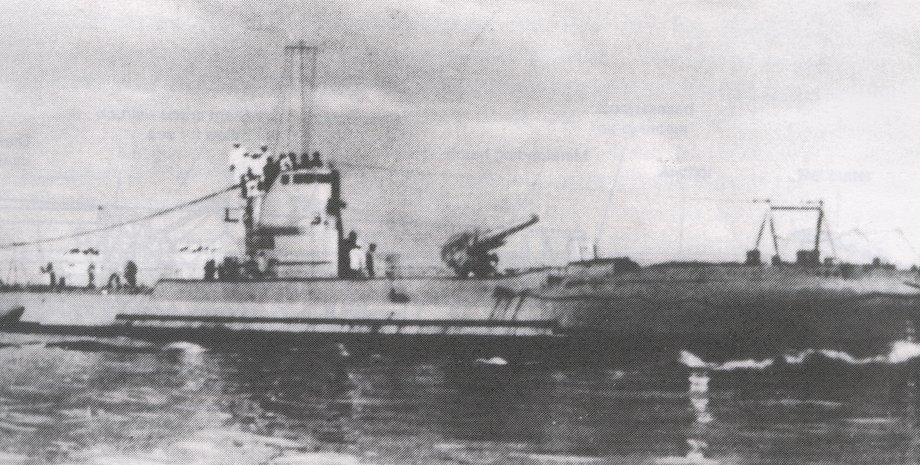 субмарина I-124, вода, старый снимок