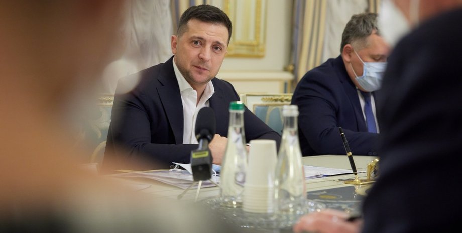 Владимир Зеленский, совещание, президент, послы, дипломаты