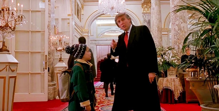 трамп, дональд трамп, сша, один дома, кино