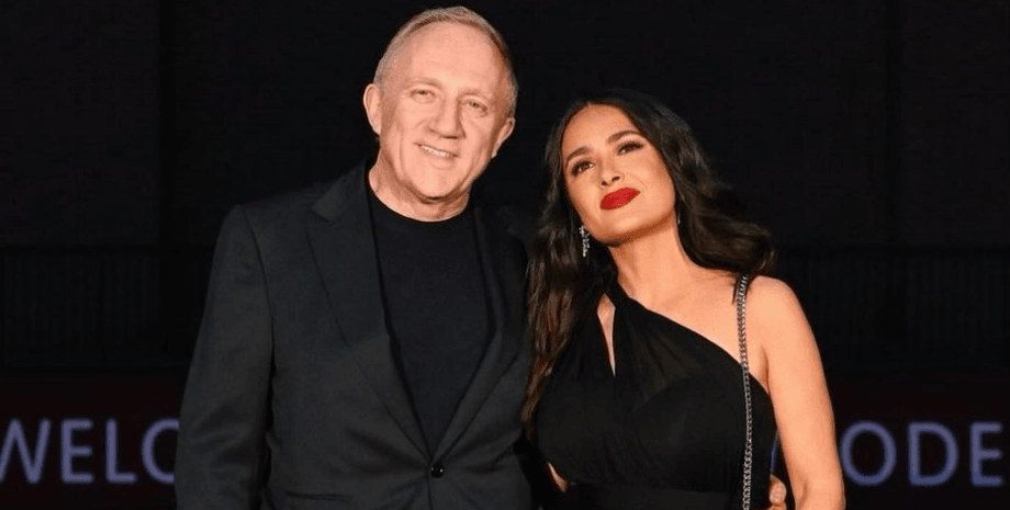 Сальма Хайек и Франсуа Анри Пино, муж Сальмы Хайек, Сабато Де Сарно, Gucci 2025, круизная коллекция Gucci