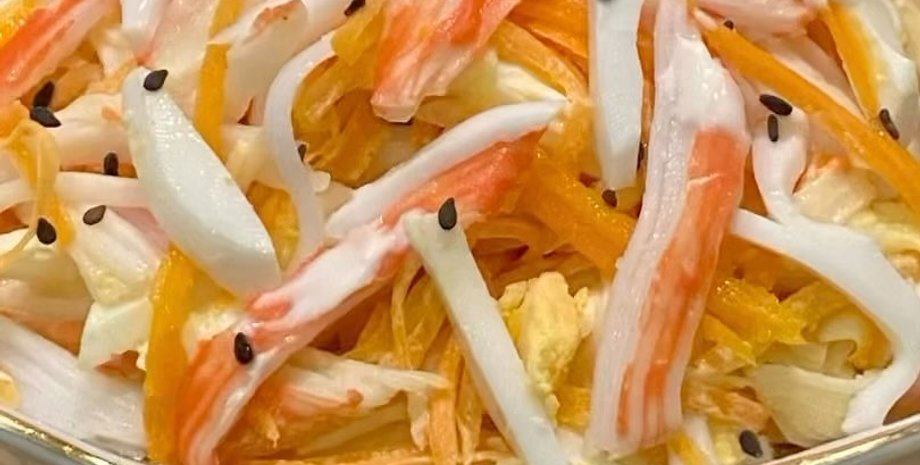 салат сніговий краб