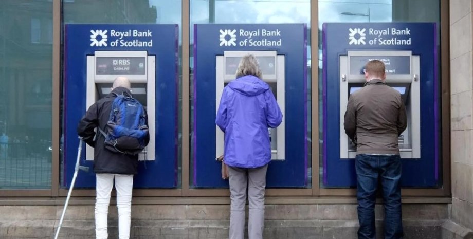 клієнти банку у шотландії, банкомати у шотландії
