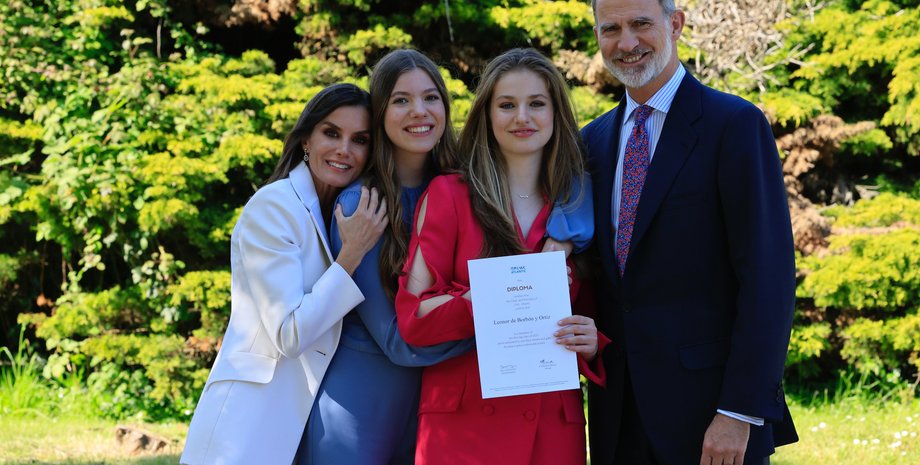 королева летиція, король феліпе, принцеса леонор, принцеса софія