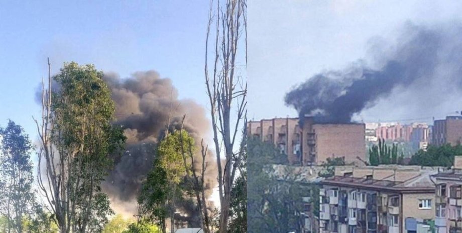 луганск фото, взрыв в луганске только что, взрыв в луганске, взрыв в луганске фото, луганск черный дым