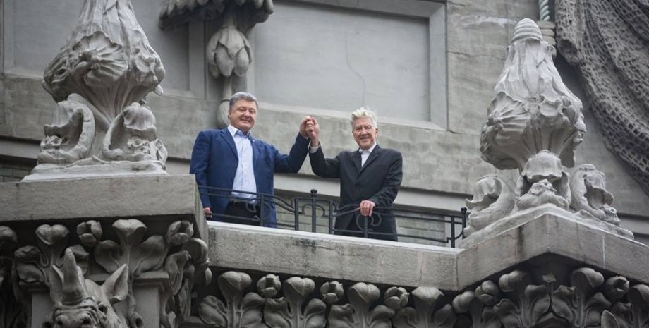 Петр Порошенко и Дэвид Линч / Фото: Администрация президента