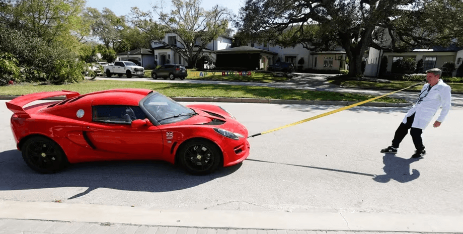 Мужчина, автомобиль, машина, улица, спорткар