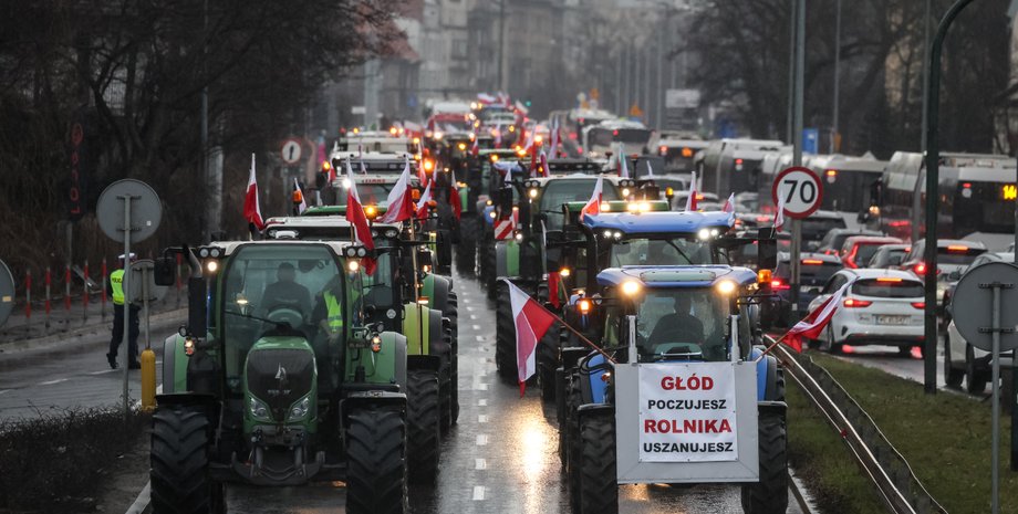 Блокада, вантажівки, кордон, протест, транспорт
