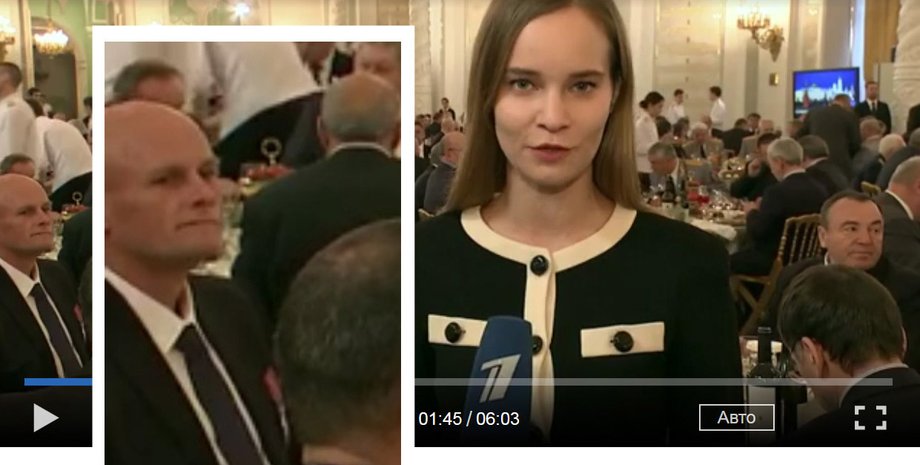 Дмитрий Уткин (Вагнер) на приеме у Владимира Путина / Фото: fontanka.ru