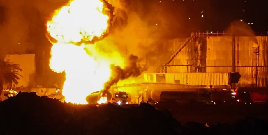 нефтехранилище Базан в Хайфе иранский удар по хайфе