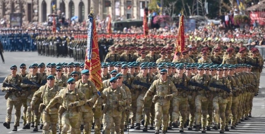 Военный парад в 2018 году/Фото: LIGA.net