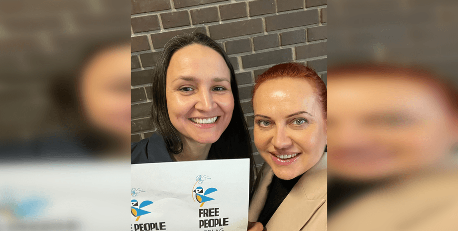 Засновниці українського видавництва FREE PEOPLE в Австрії Олександра Саєнко і Ірина Хамайко