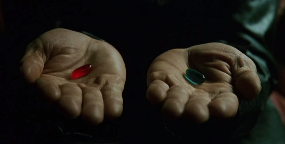 Кадр из фильма "Матрица"