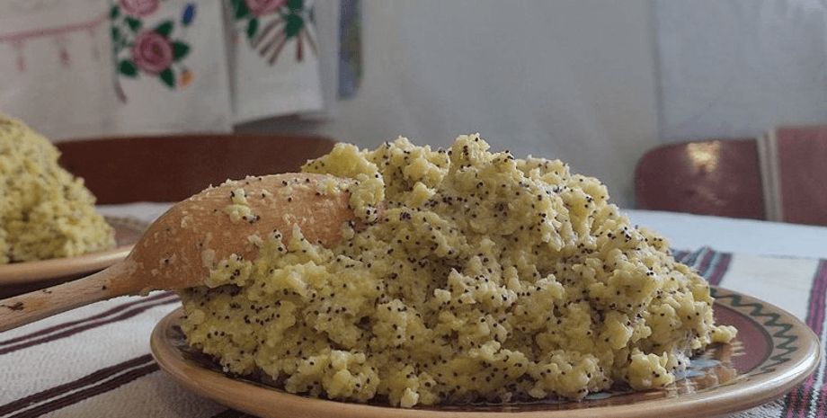 рецепт пшоняної каші на молоці, старовинний рецепт, мак, масло, українська кухня