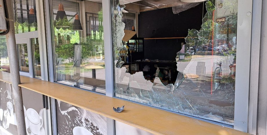 Последствия взрыва в Запорожье, фото