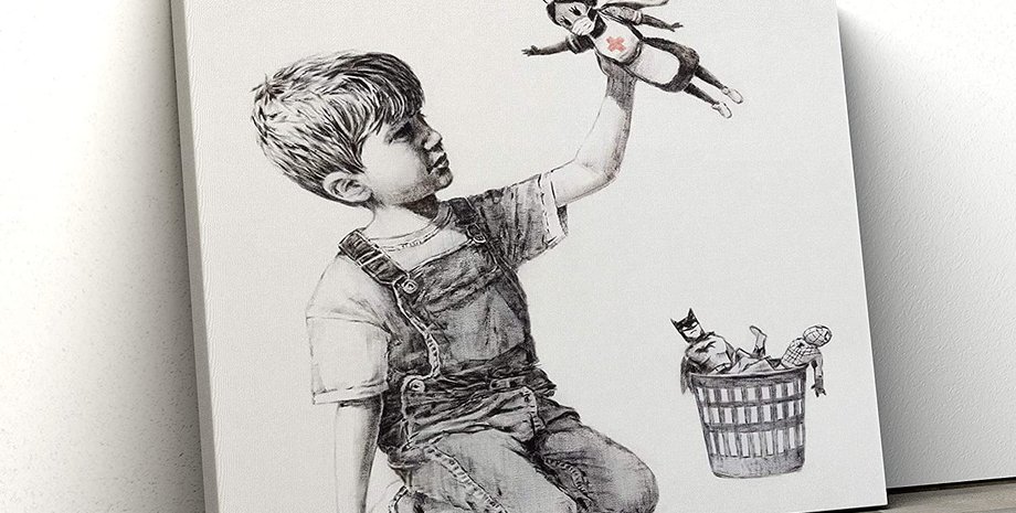 бэнкси, картина, врачи, аукцион