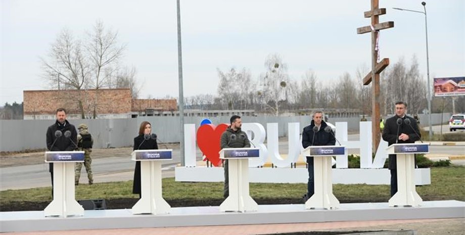 Буча, саммит, Зеленский, годовщина деоккупации, пресс-конференция, увольнение Бучи