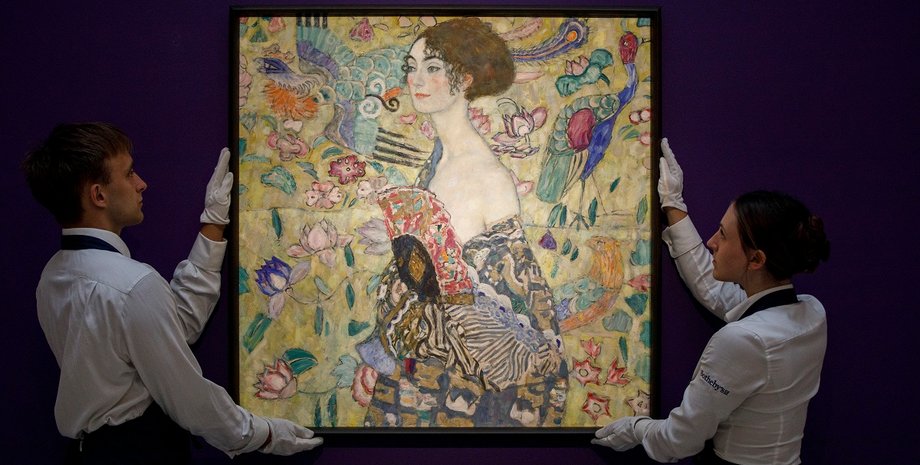 густав климт, дама с веером, аукцион, картина, рекордная сумма